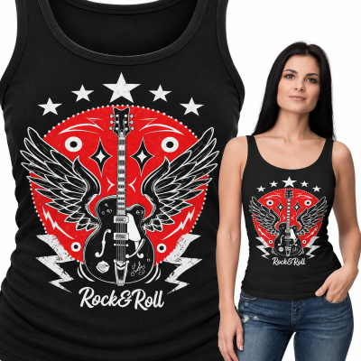 TANK TOP DAMSKI HORROR  ROCKABILLY ROCK N ROLL